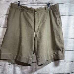 Mens Columbia Chino Shorts‎ Khaki Men's Size 38 Flat Front 10" Golf Cargo Pocket
